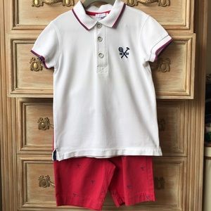 JACADI Tennis Shorts and Polo
